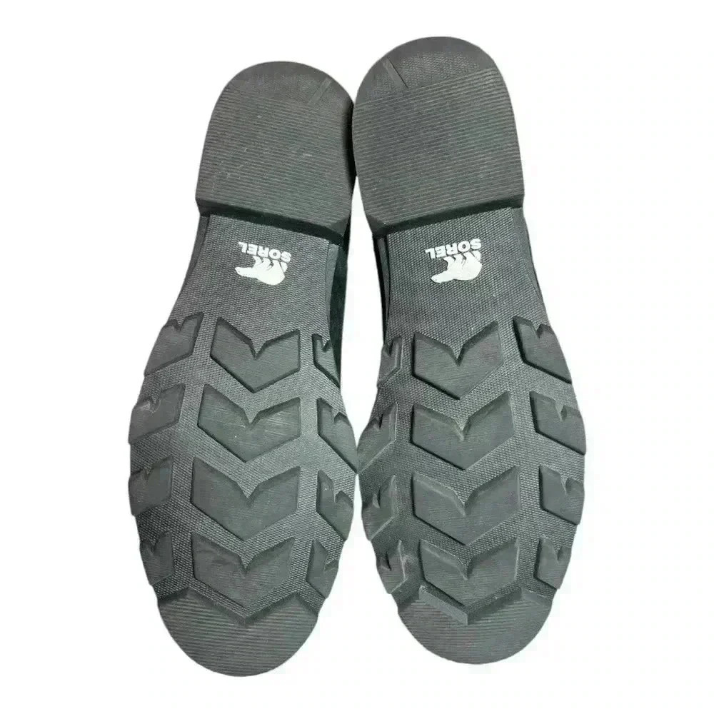 Sorel Women's Black Suede Iridescent Waterproof Booties Size 5 Preowned - Picture 6 of 11